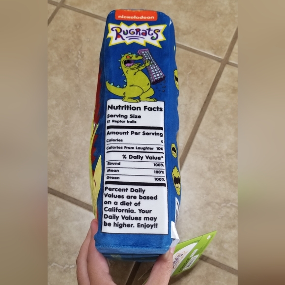 Kidrobot Rugrats Interactive Reptar Cereal Box Plush - Picture 4 of 5